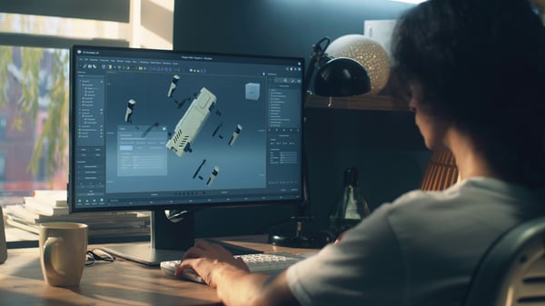 man-sitting-at-the-table-and-creating-3d-prototype-of-modern-robot-while-working-on-pc-SBI-351621714-1